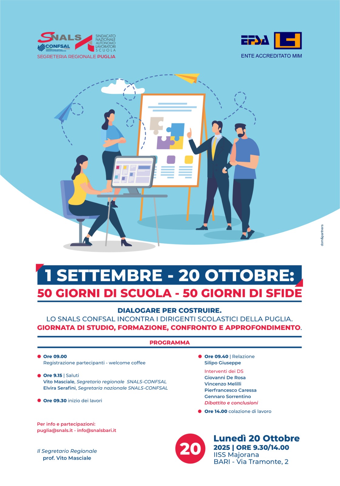 Al momento stai visualizzando 1 SETTEMBRE-20 OTTOBRE  50 GIORNI DI SCUOLA -50 GIORNI DI SFIDE  DIALOGARE PER COSTRUIRE