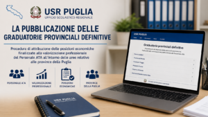 Scopri di più sull'articolo PUBBLICAZIONE DELLE GRADUATORIE PROVINCIALI DEFINITIVE DELLE PROVINCE DELLA PUGLIA – PROCEDURA DI ATTRIBUZIONE DELLE POSIZIONI ECONOMICHE FINALIZZATE ALLA VALORIZZAZIONE PROFESSIONALE DEL PERSONALE ATA ALL’INTERNO DELLE AREE