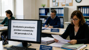 Scopri di più sull'articolo GRADUATORIE PROVVISORIE POSIZIONI ECONOMICHE DEL PERSONALE A.T.A.
