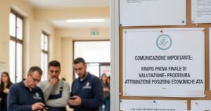 Scopri di più sull'articolo RINVIO PROVA FINALE DI VALUTAZIONE PERSONALE ATA
