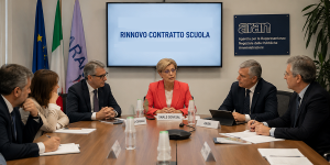 Scopri di più sull'articolo RINNOVO CONTRATTO SCUOLA, SNALS ALL’ARAN: PIÙ CONTRATTAZIONE, LIMITI ALL’IA E TRASPARENZA SU FONDI E PROGRESSIONI