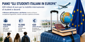 Scopri di più sull'articolo PIANO ”GLI STUDENTI ITALIANI IN EUROPA”: 420 MILIONI DI EURO PER LA MOBILITA’ INTERNAZIONALE – COINVOLTI ANCHE 15.000 DOCENTI