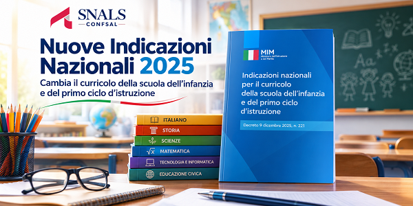 Al momento stai visualizzando NUOVE INDICAZIONI NAZIONALI 2025: AL VIA DAL 2026/2027 LA REVISIONE DEL CURRICOLO PER INFANZIA E PRIMO CICLO