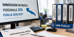 Scopri di più sull'articolo IMMISSIONI IN RUOLO DEL PERSONALE ATA IN PUGLIA: 807 ASSUNZIONI PER IL 2026/2027