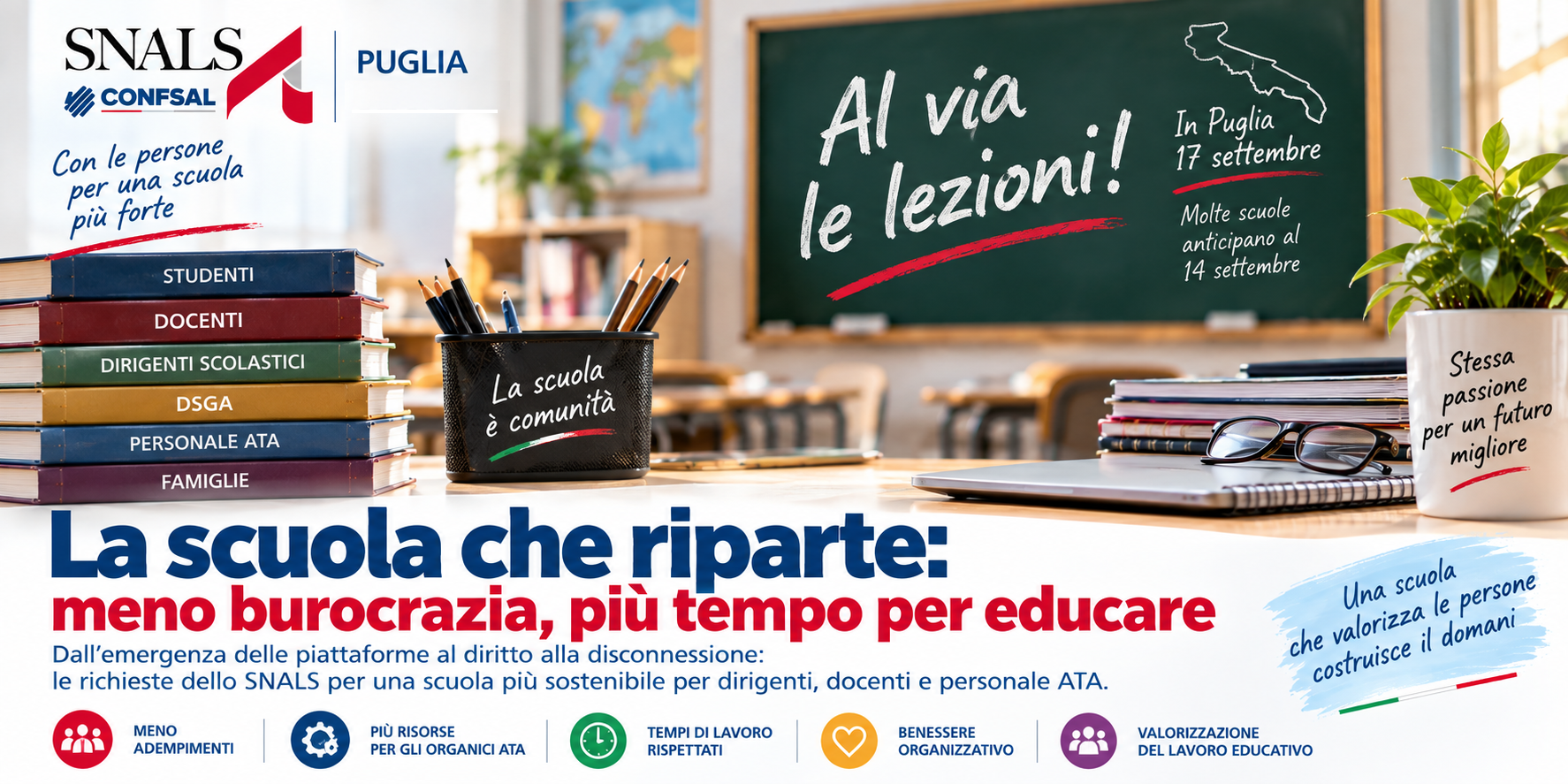 Al momento stai visualizzando SCUOLA, ADEMPIMENTI E CARICHI DI LAVORO: UNA RIFLESSIONE ALL’INIZIO DELLE LEZIONI DEL NUOVO ANNO SCOLASTICO